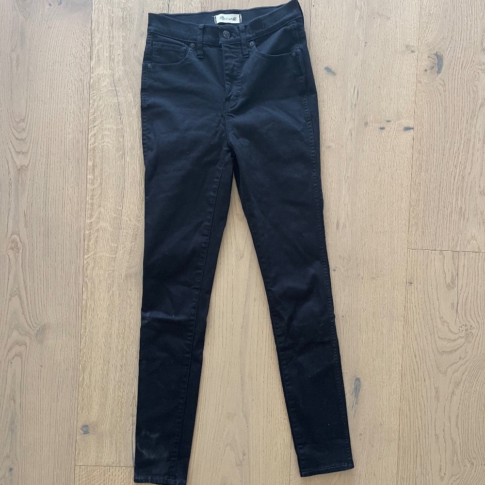 Madewell 10" High-Rise Skinny Jeans - Black